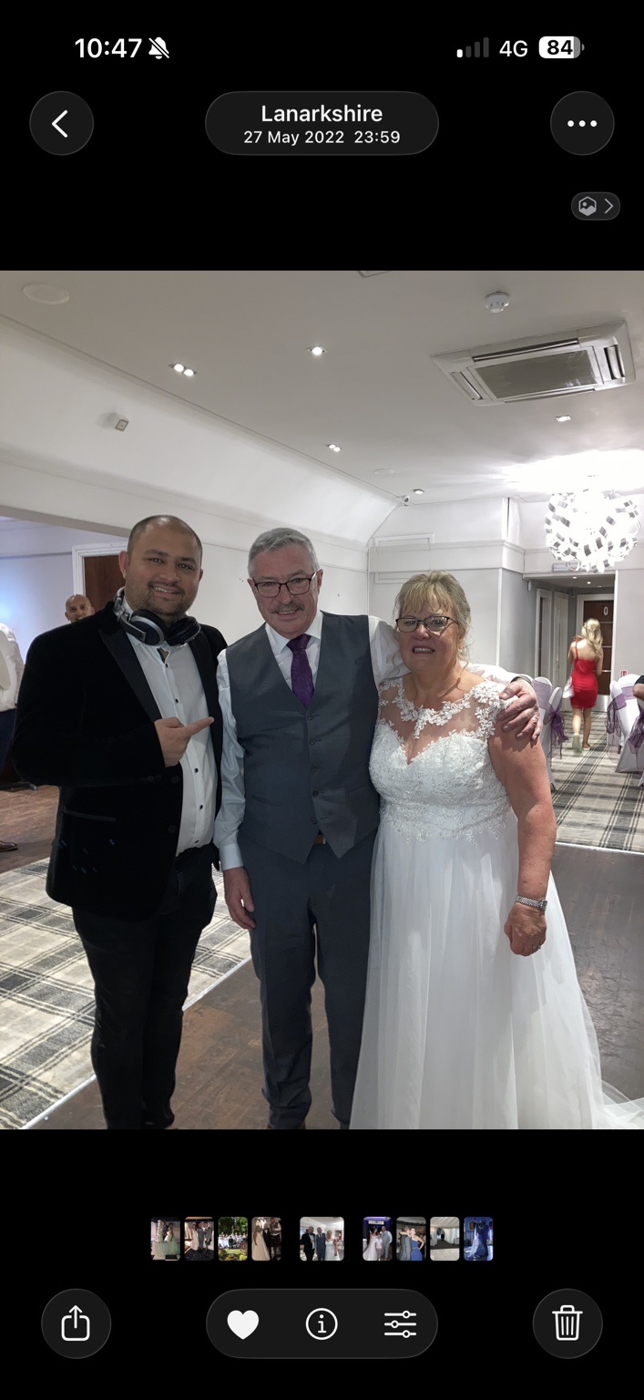 SoulCal wedding DJ with a couple