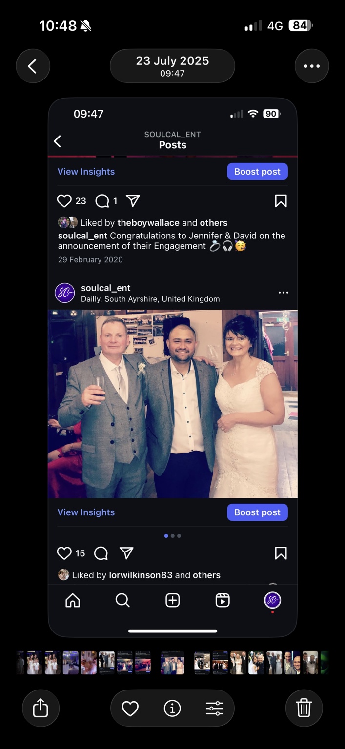 SoulCal at a wedding celebration